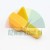 Yellow plastic mounting head protector Type A