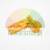 Yellow plastic gate insulator with a 50mm dimension mark on a white background.