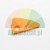 Orange plastic mounting foot cover type I