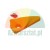 Orange plastic scraper for vinyl wrap and stickers with a 24h shipping icon from Poland.