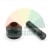 Black tire changer mounting head guide roller with threaded pin on a white background.
