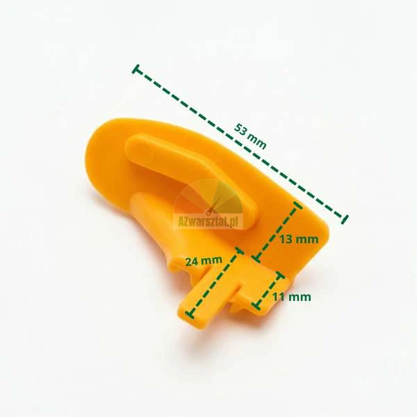 Plastic mounting foot cover Type E - dimensions