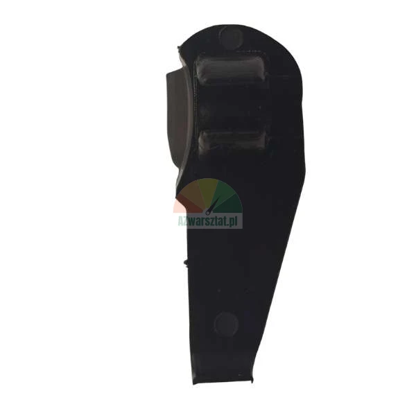 Black plastic lever or bracket spare part for outdoor equipment