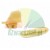 Plastic mounting foot covers Type AS (set of 2 elements) on a white background