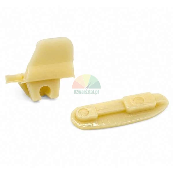 Plastic mounting foot covers Type AS (set of 2 elements) on a white background