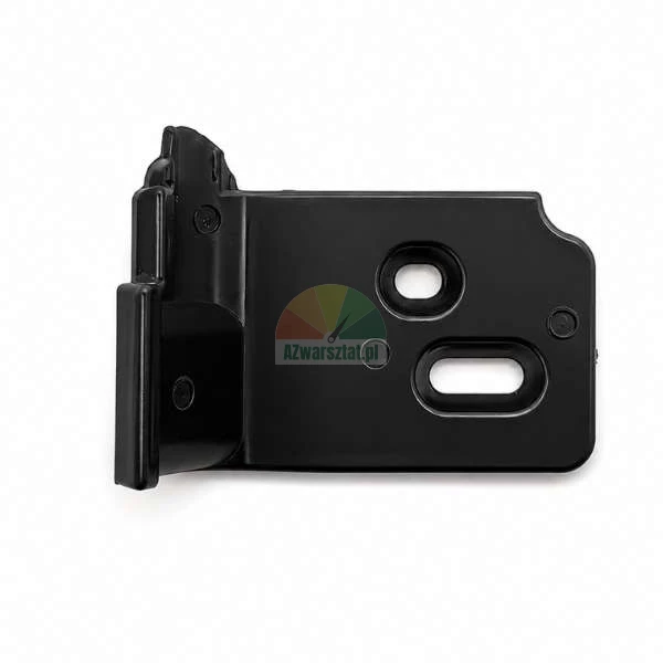 Plastic cover for mounting foot Type AK, black, side view with mounting holes.