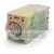 H3Y-4 time relay, 220V AC, 5-second range, 14-pin plug-in timer with adjustable dial and LED indicators.