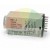 H3Y-4 electronic timer relay with AC 220V power source, wiring diagram, adjustment knob and connection pins on white background.