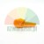 Small orange plastic safety tool on a white background.
