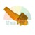 Small orange plastic lever or trigger component for a mechanical device