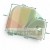 Plastic mounting foot cover Type AC with dimensions