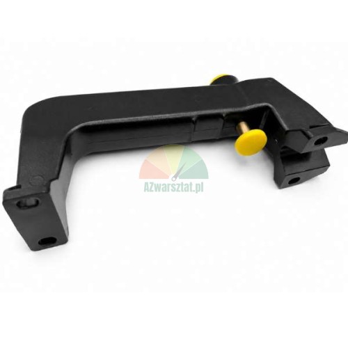 Black sprayer handle with valve complete Type B featuring a yellow button