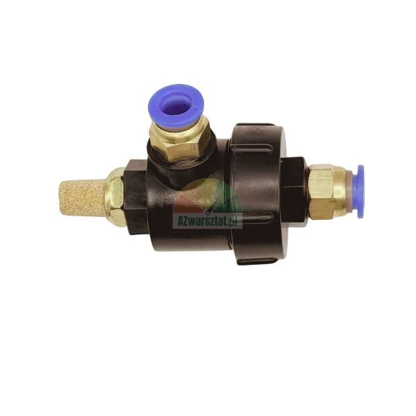 Vacuum generator with push-in connectors and a bronze silencer