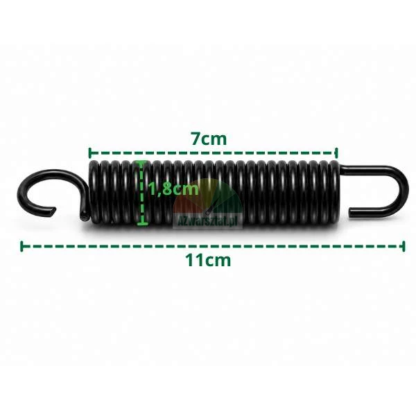 Tire changer spring with a total length of 11 cm.