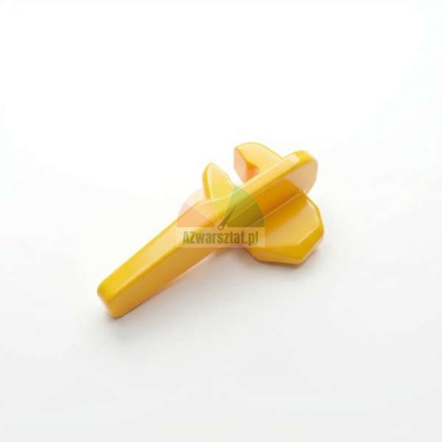 Yellow plastic mounting foot protector type G for tire changers