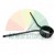 Black torsion spring with two arms on a white background.