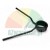 Black torsion spring with long arms on a white background.