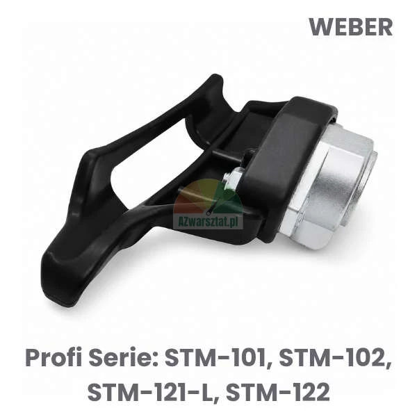 Black plastic mounting foot replacement for Weber Profi Series STM-101, STM-102, STM-121-L, STM-122