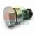 Hydraulic cartridge valve plug with hexagonal head, threaded body, and black O-ring seals on a white background.