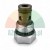 Hydraulic cartridge valve with threads, o-rings, and a hexagonal base on a white background.