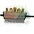 Pneumatic control valve with silencers and push-in fittings on a silver mounting block.