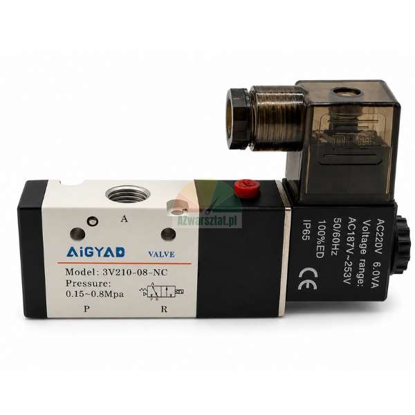 Pneumatic solenoid valve 3V210-08-NC 220V AC 0.15-0.8 MPa