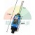 Limit switch ME-9101 with flexible spring rod and dimensions