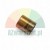 Bronze sleeve bearing, cylindrical plain bearing on a white background.