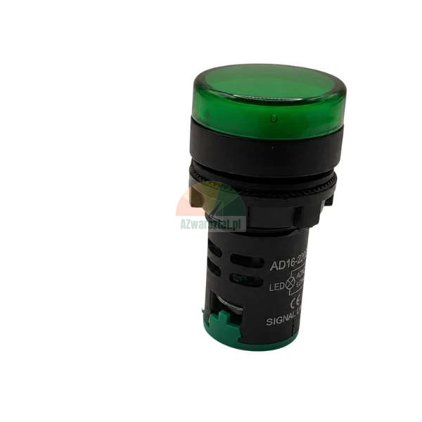 Green LED signal lamp 22 mm AC/DC 24V