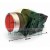 Red push button switch XB2 1xNC with dimensions 29mm and 63mm