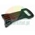 Black plastic manual mounting clamp with a comfortable grip handle on a white background.