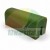 Green lift guide block measuring 7cm x 3cm x 2.9cm with a mounting slot, shown on a white background.