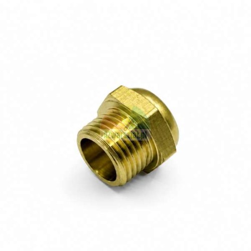 Brass pneumatic silencer and vent with 9.7 mm male thread