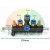 Pedal air distributor 4x8mm with dimensions