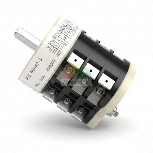 Single-speed tyre changer rotary switch LW15-16 on a white background