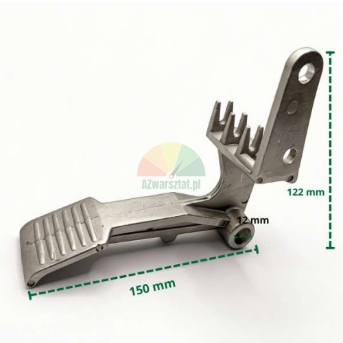 Aluminum pedal for tire changer type-C with dimensions