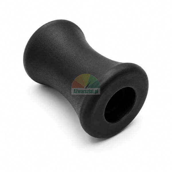 Black rubber sleeve with an ergonomic hourglass shape and a central hole, isolated on a white background.
