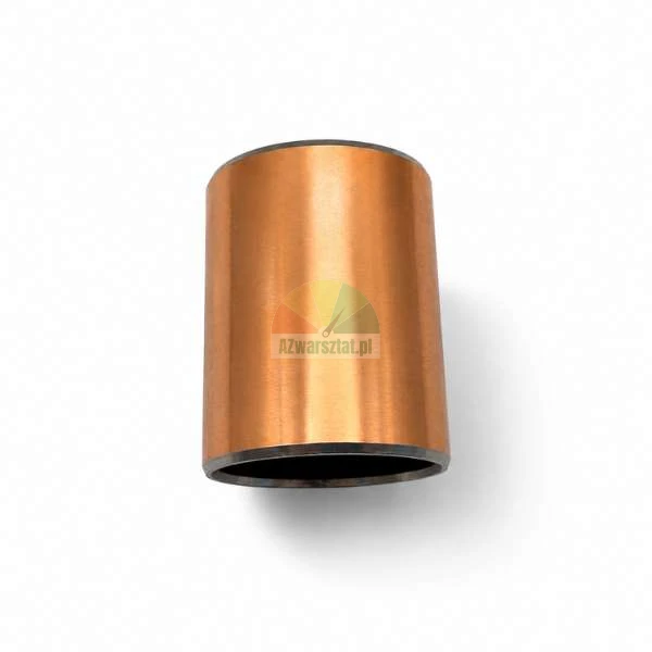 Metal sleeve bushing with a copper-colored outer surface on a white background.