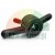 Black quick release wing nut for wheel balancer with a red lever, isolated on a white background