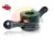 Black quick-release barbell collar with dual handles and red locking tabs.