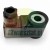 Solenoid coil for lowering valve 24V DC with connector plug on a white background
