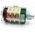 Mini rotary switch EN60947-3 (20A) with dimension markings: body 60 mm by 40 mm, shaft 6 mm by 26 mm.