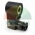 Black solenoid valve coil AC 220V with a semi-transparent DIN connector plug on a white background.