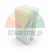 White rectangular block of soap base or wax with a vertical slot on a white background.
