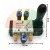 AirTAC manual pneumatic lever control valve with dimensions 10x9 cm and 8 mm fittings.