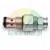Metal cartridge pressure relief and overflow valve G19mm with o-ring seals on a light background