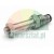Metal solenoid valve armature tube with thread, mesh filter, and o-ring on a white background.