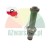 Metal solenoid valve armature tube with mesh filter and seal, with a graphic of Poland map and 24h shipping icon