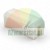 White plastic guide slider block with a groove, industrial component