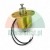 DC24 hoist electromagnet with a metal plunger, a round mounting flange, and two black wires on a white background.